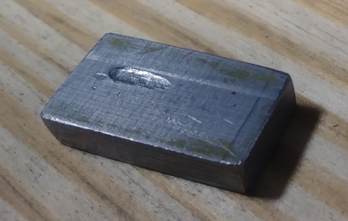 Oblique impact on steel
